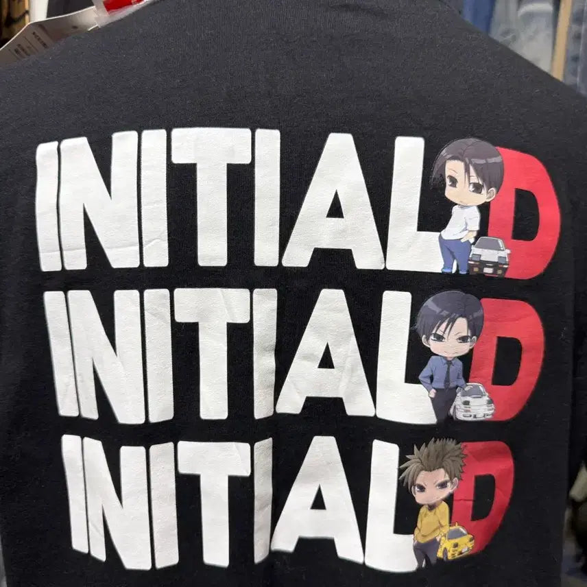[BUNJANG] Initial D Graphic T-Shirt (with Keyring) / [M] 새상품 이니셜D 그래픽 티셔츠 (키링 포함)
