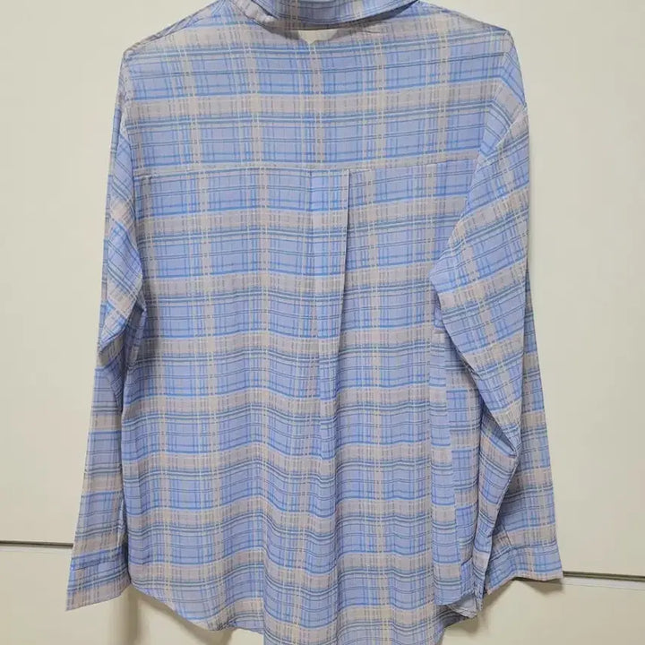 [SOLD OUT] (새상품)여성 얇은 블루체크셔츠(L)