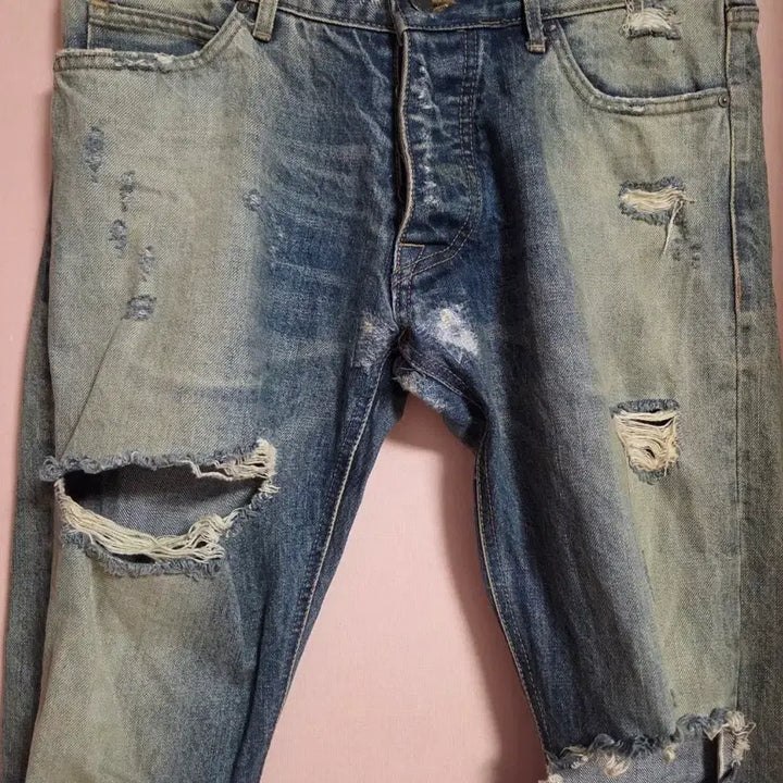[SOLD OUT] 피어오브갓 디스트로이드 데님 청바지