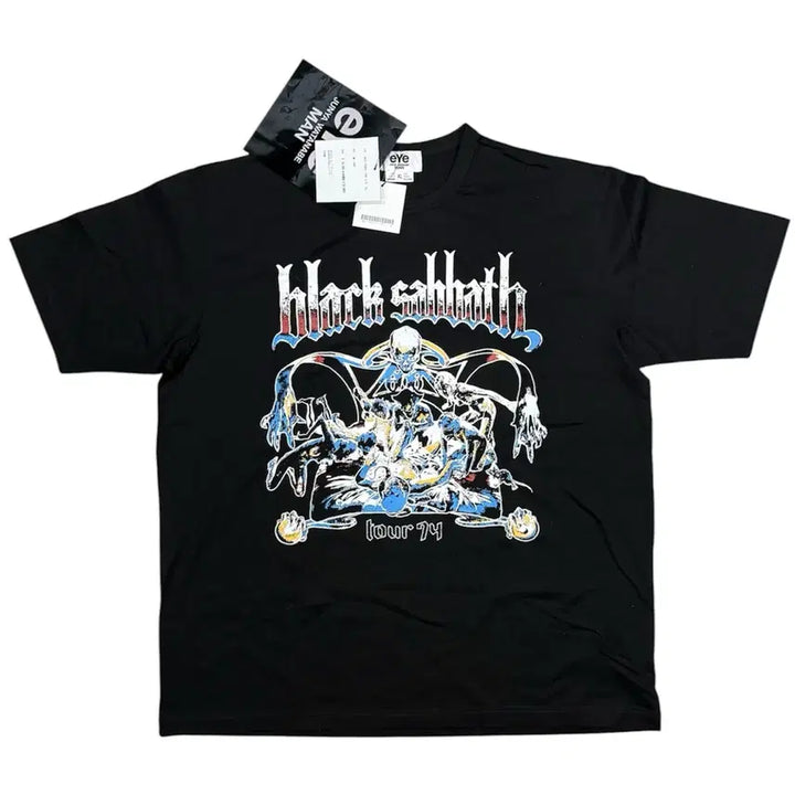 [BUNJANG] Junya Watanabe Black Sabbath Graphic T-Shirt / 2024 준야 와타나베 블랙 사바스 반팔 티셔츠 새상품 풀구성