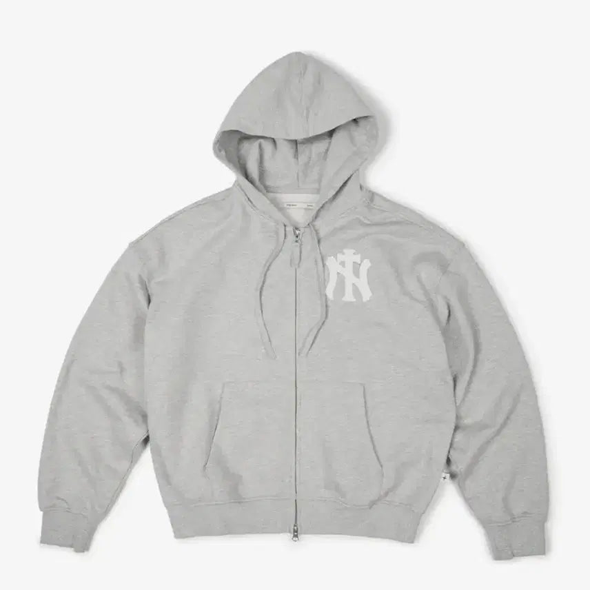[BUNJANG] etce NY Cross Hood Zip Up (Gray) Large / etce NY CROSS HOOD ZIP UP (GRAY) 라지 L