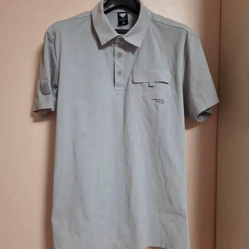[SOLD OUT] 다이나핏 그레이 반팔 폴로 티셔츠
