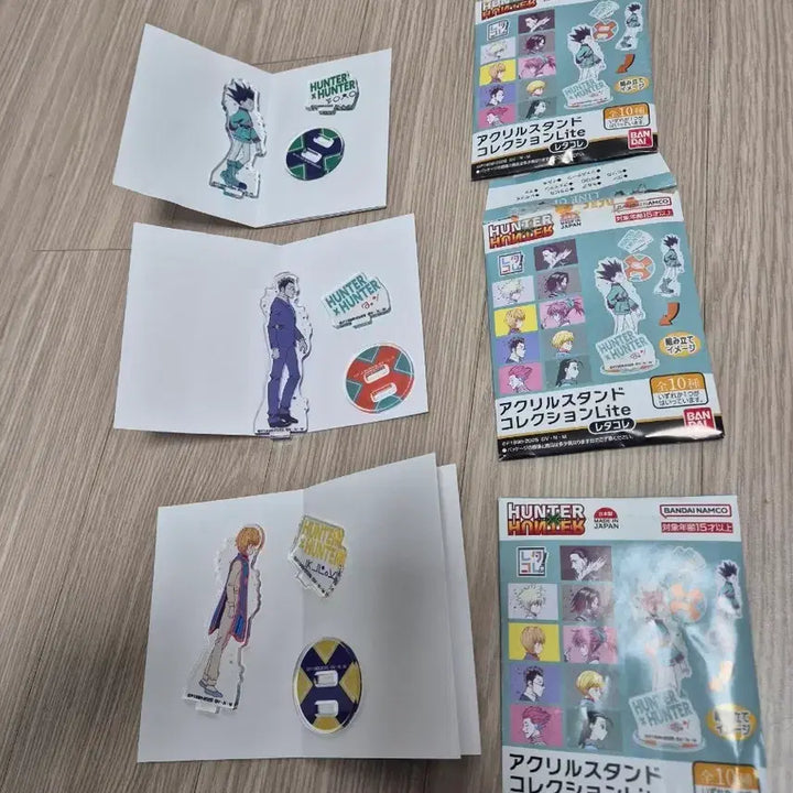 [BUNJANG] Hunter x Hunter Acrylic Stand Bundle / 헌터x헌터 아크릴 스탠드 곤,레오리오,크라피카 일괄