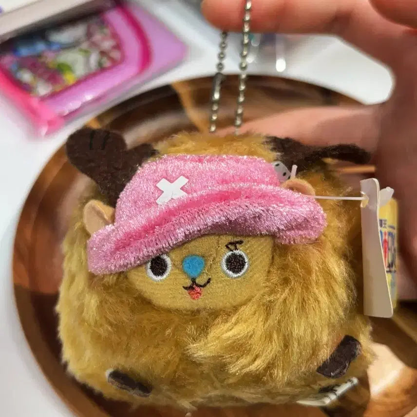 [BUNJANG] One Piece Chopper Plush Keychain / 고전 털복숭이 원피스 쵸파 인형 키링