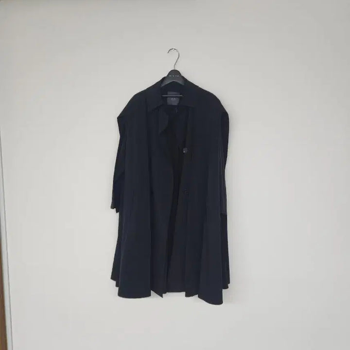 [BUNJANG] Moe Wide Half-Length Trench Coat / moe 와이드 하프블랙  트렌치코트