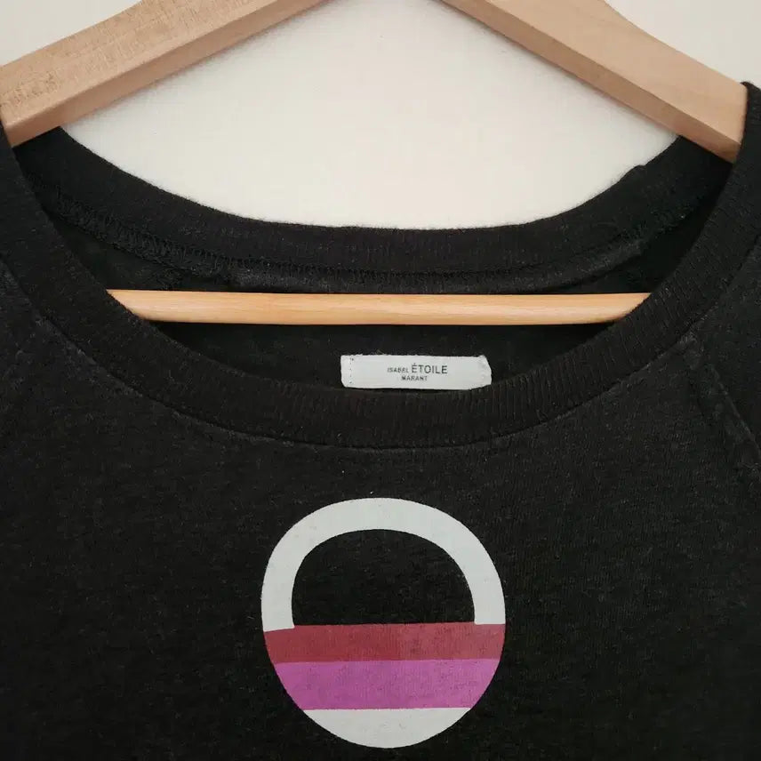 [SOLD OUT] 꾸안꾸21ss이자벨마랑 키퍼스 블랙 로고 린넨 롱슬리브 (S)