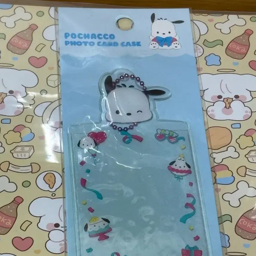 [BUNJANG] Sanrio Pochacco Photocard Case &amp; Keyring / 산리오 _ 포차코 포토카드 케이스 키링