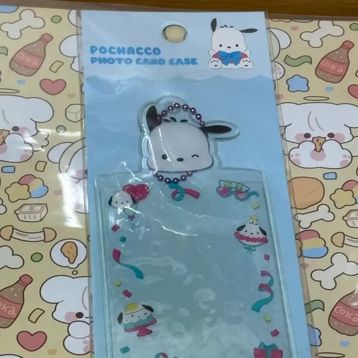 [BUNJANG] Sanrio Pochacco Photocard Case &amp; Keyring / 산리오 _ 포차코 포토카드 케이스 키링