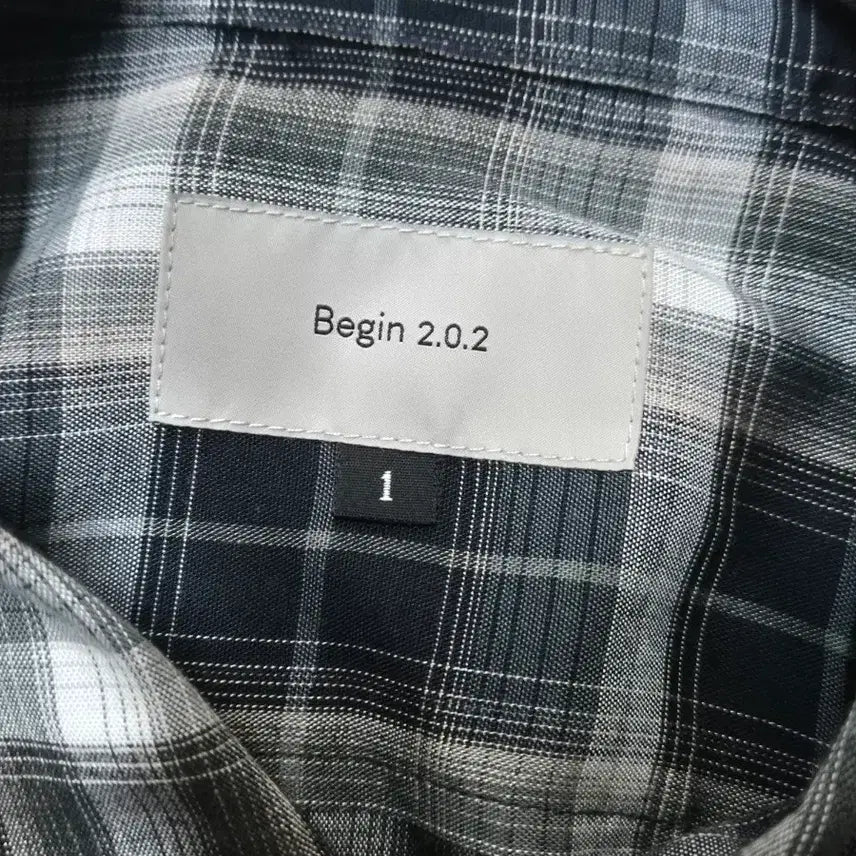 [BUNJANG] Begin202 Rayon Ombre Check Shirt / 비긴202 레이온 옴브레 체크 셔츠