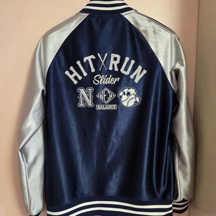 [BUNJANG] New Balance Navy Silver Stadium Jacket / 뉴발란스 네이비 실버 스타디움 자켓