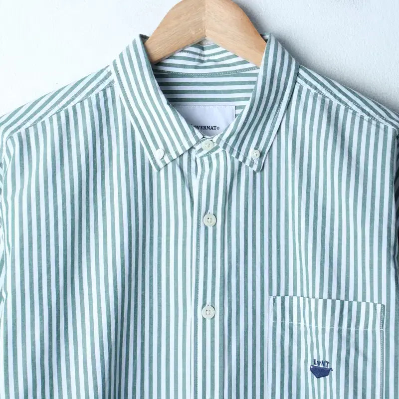 [BUNJANG] Covernat Striped Short-Sleeve Polo T-Shirt / (L-XL) 커버낫 반팔 카라 티셔츠 셔츠 남방 스트라이프-18478