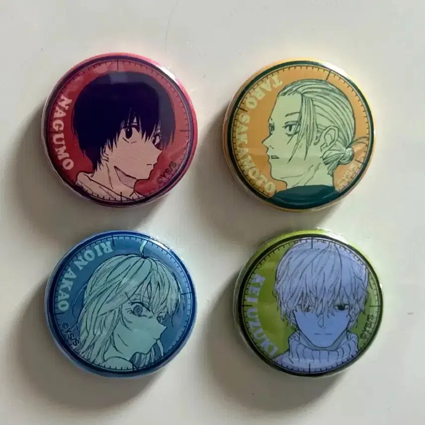 [BUNJANG] Sakamoto Days Nagumo, Sakamoto, Leon, and Uozuki Magnet Set / 사카모토데이즈 사카데이 나구모 사카모토 자석 마그넷 4개 세트 양도