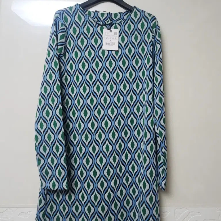 [BUNJANG] ZARA Jacquard Geometric Pattern Mini Dress / ZARA 자라 자카드 기하학 명품패턴 미니 원피스 M