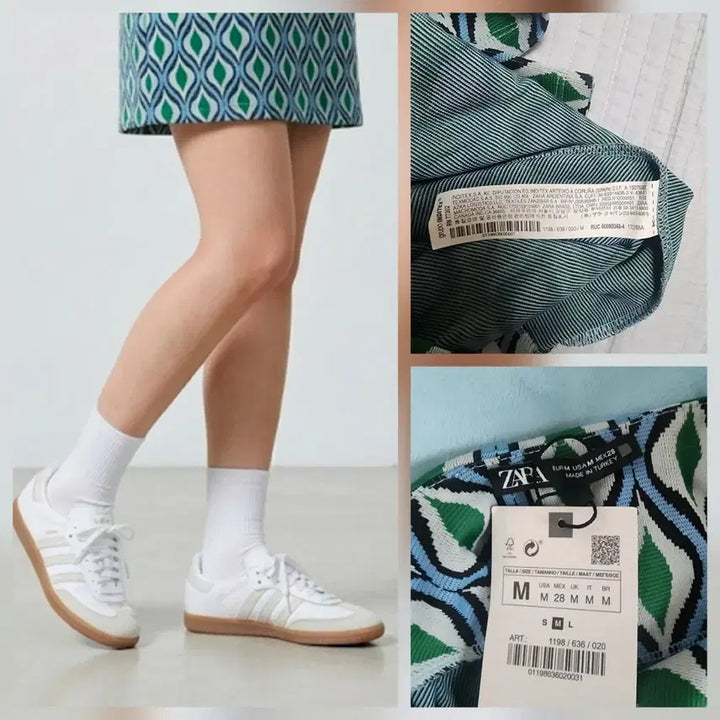 [BUNJANG] ZARA Jacquard Geometric Pattern Mini Dress / ZARA 자라 자카드 기하학 명품패턴 미니 원피스 M