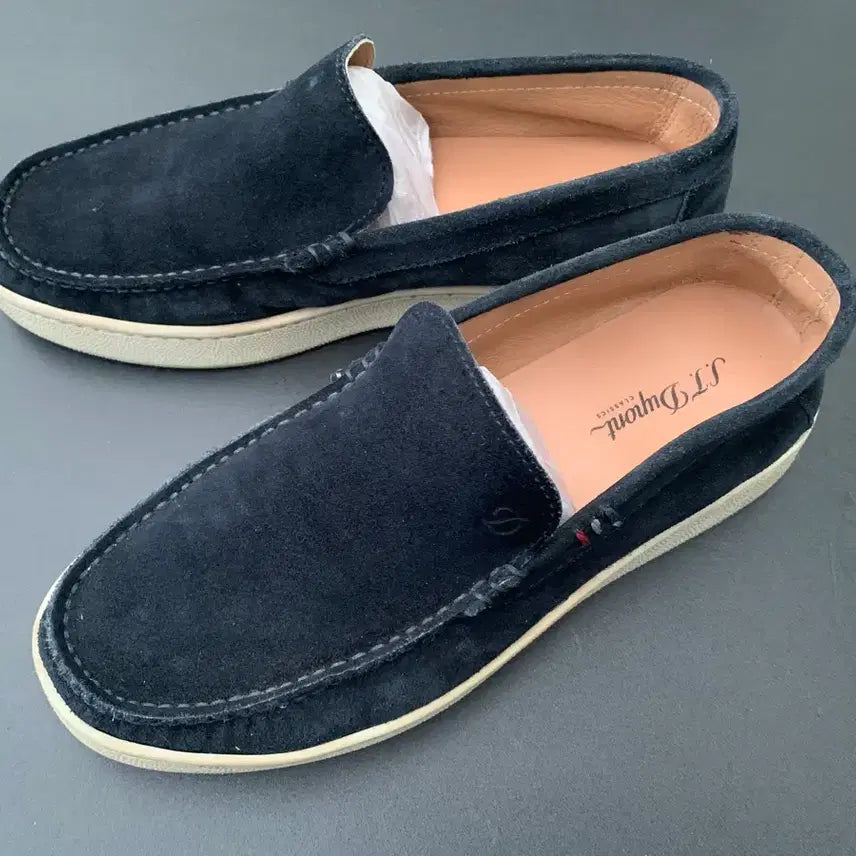[BUNJANG] ST Dupont Suede Slip-on Sneakers (255) / ST듀퐁 스니커즈 스웨이드 슬립온(255)