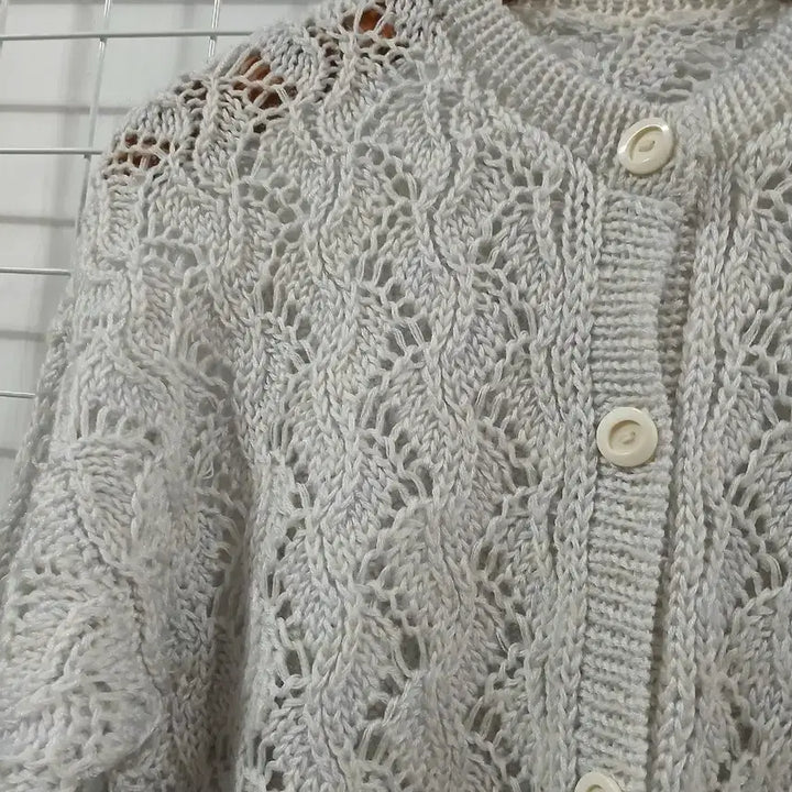 [BUNJANG] Japanese Vintage Ivory Knit Cardigan / 아이보리 니트가디건(일본빈티지)