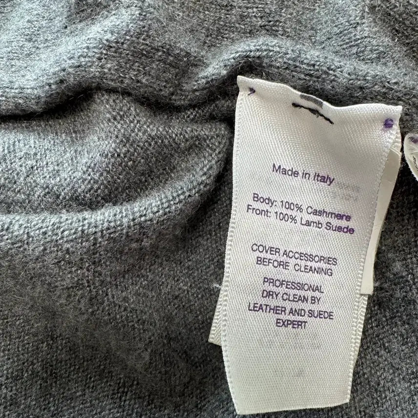 [BUNJANG] Ralph Lauren Purple Label Suede Cardigan / 랄프로렌 퍼플라벨 스웨이드 가디건