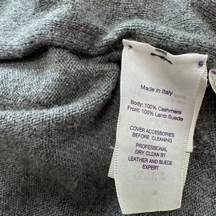 [BUNJANG] Ralph Lauren Purple Label Suede Cardigan / 랄프로렌 퍼플라벨 스웨이드 가디건