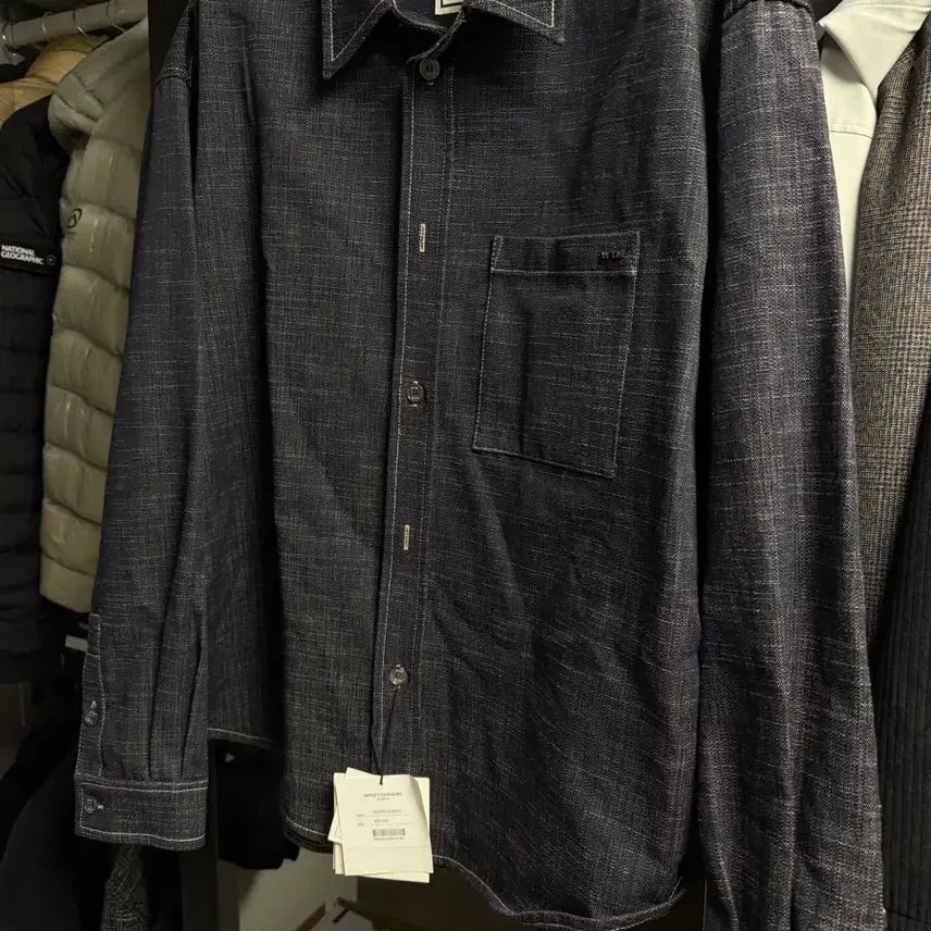 [BUNJANG] WooYoungMi 25FW Denim-Like Shirt / [50] 우영미 25FW 데님라이크 셔츠 새상품