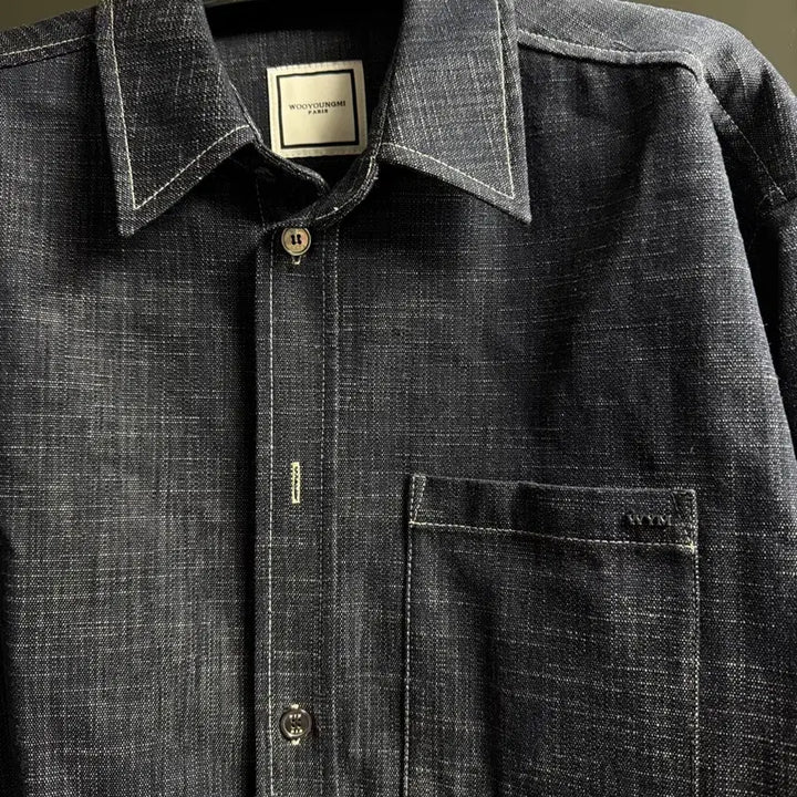 [BUNJANG] WooYoungMi 25FW Denim-Like Shirt / [50] 우영미 25FW 데님라이크 셔츠 새상품