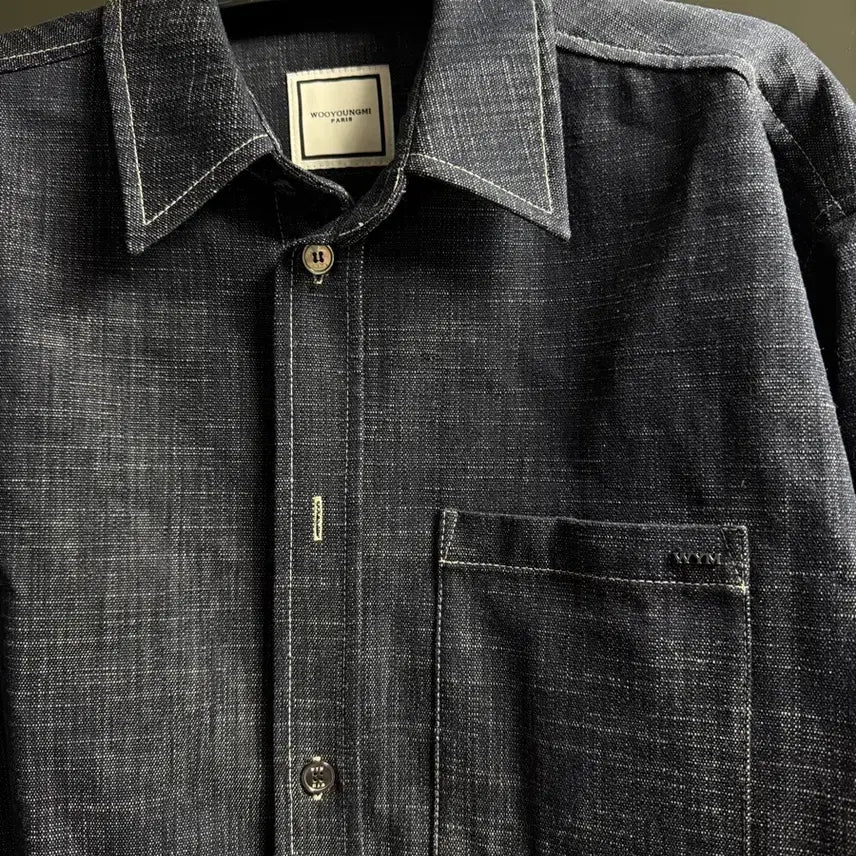 [BUNJANG] WooYoungMi 25FW Denim-Like Shirt / [50] 우영미 25FW 데님라이크 셔츠 새상품