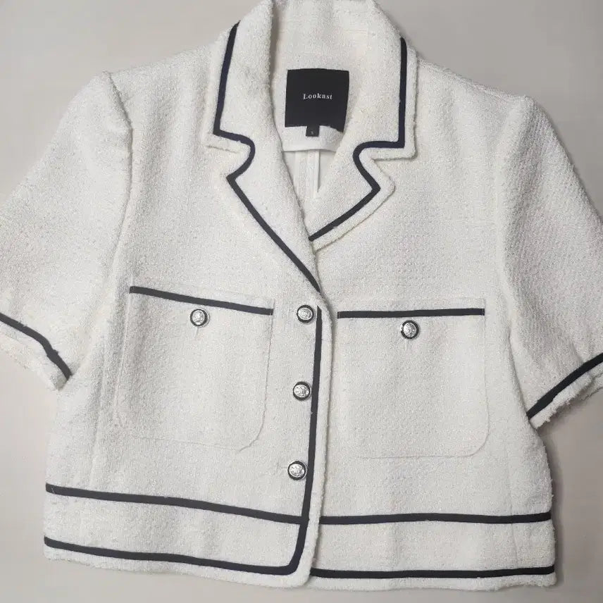 [BUNJANG] Lookast Short-Sleeve Tweed Jacket S / 룩캐스트 반팔 트위드자켓 s