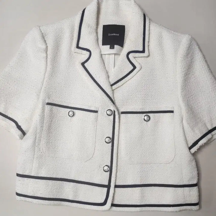 [BUNJANG] Lookast Short-Sleeve Tweed Jacket S / 룩캐스트 반팔 트위드자켓 s