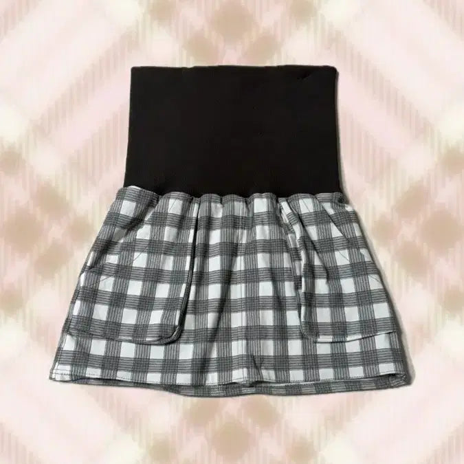 [BUNJANG] Brown Check Skirt / 브라운 체크 스커트 치마 라떼 히메 갸루 러블리 로걀 모리 와투케 빈티지