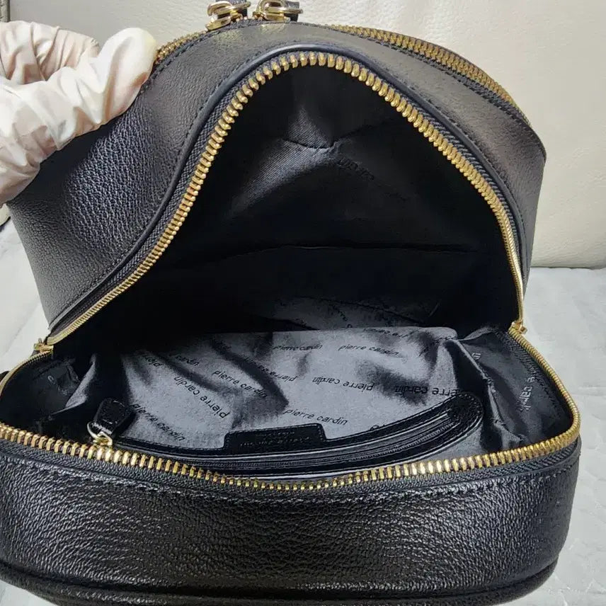 [SOLD OUT] 정품 피에르가르뎅 블랙 백팩 여성 가죽 가방 검정색
