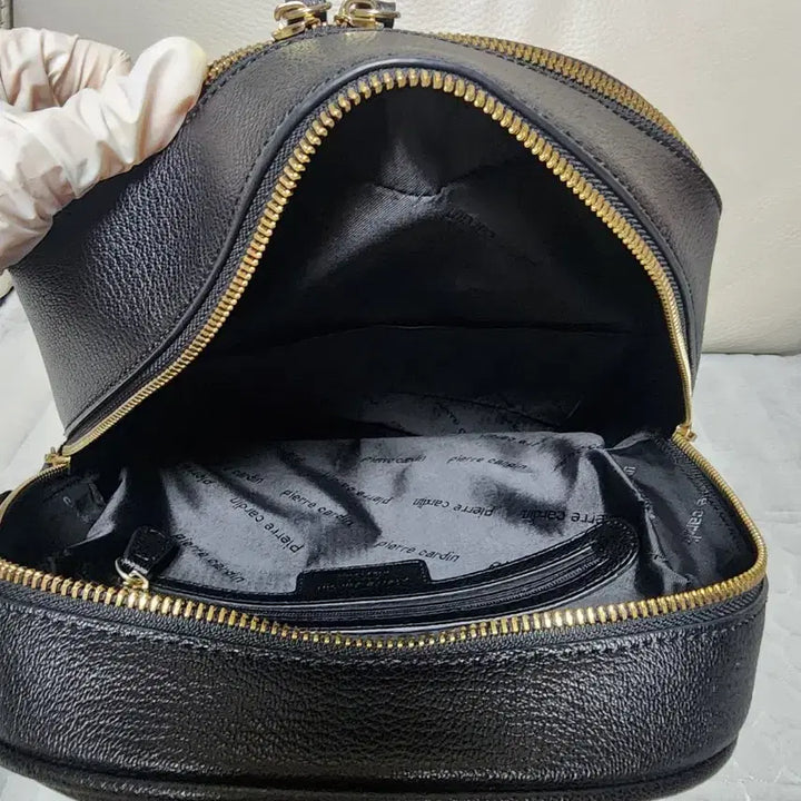 [SOLD OUT] 정품 피에르가르뎅 블랙 백팩 여성 가죽 가방 검정색