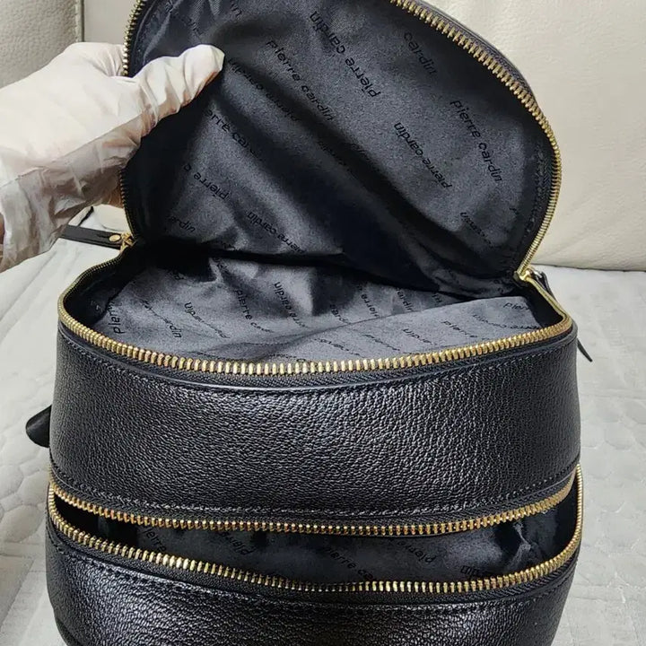 [SOLD OUT] 정품 피에르가르뎅 블랙 백팩 여성 가죽 가방 검정색