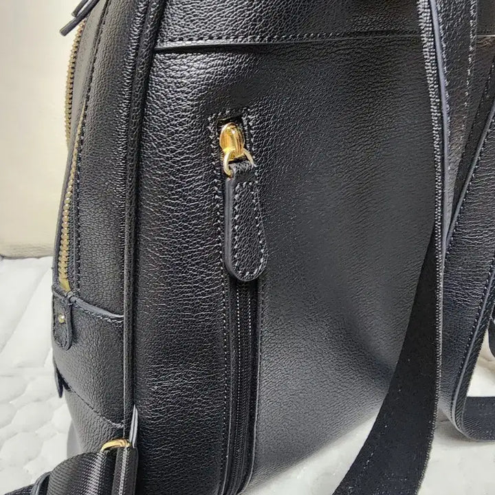 [SOLD OUT] 정품 피에르가르뎅 블랙 백팩 여성 가죽 가방 검정색