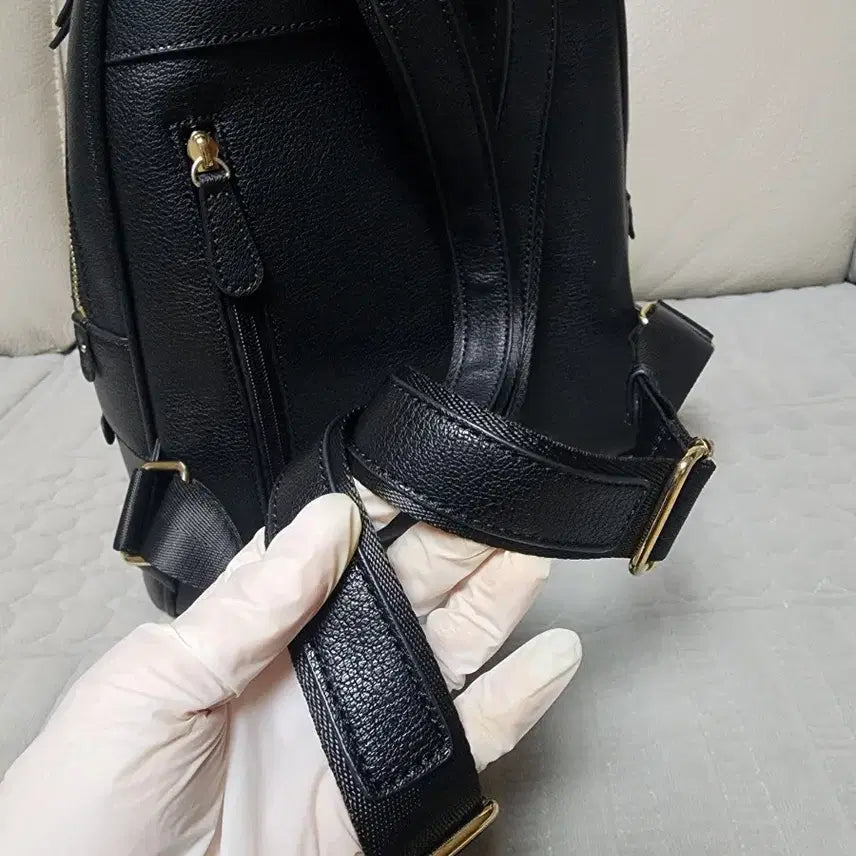 [SOLD OUT] 정품 피에르가르뎅 블랙 백팩 여성 가죽 가방 검정색