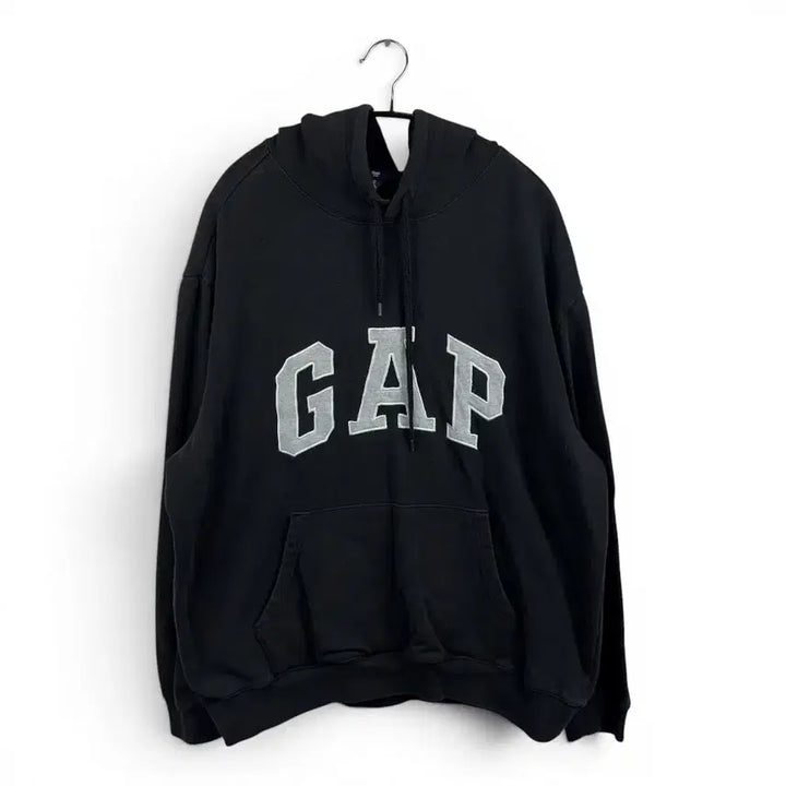 [BUNJANG] GAP Hooded Sweatshirt Black/Grey XL / (XL) GAP 후드 티 블랙/그레이