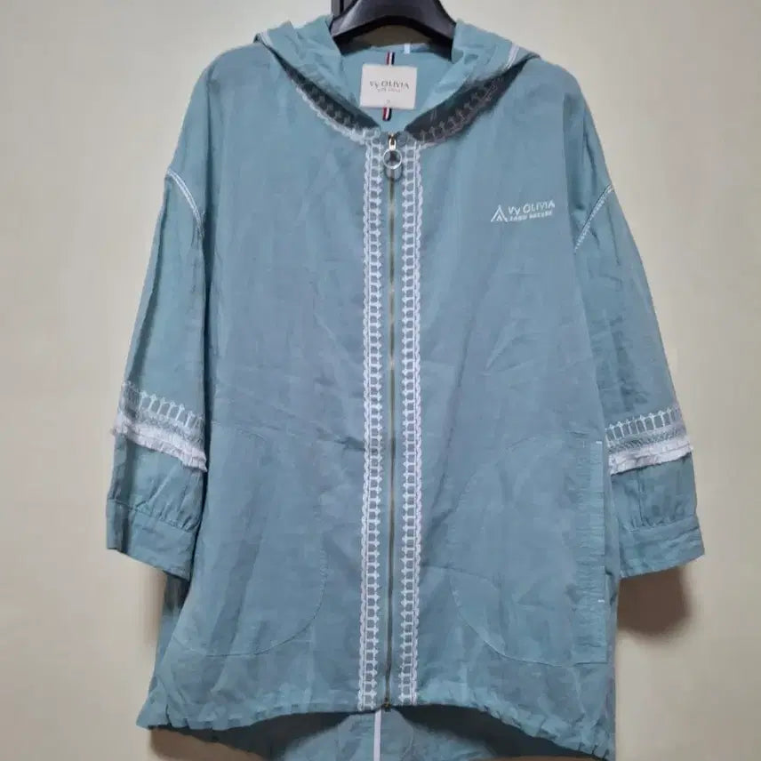 [BUNJANG] VV Olivia Mint Hooded Zip-up Jacket / VV OLIVIA 후드 집업 95 민트    소매8부정도
