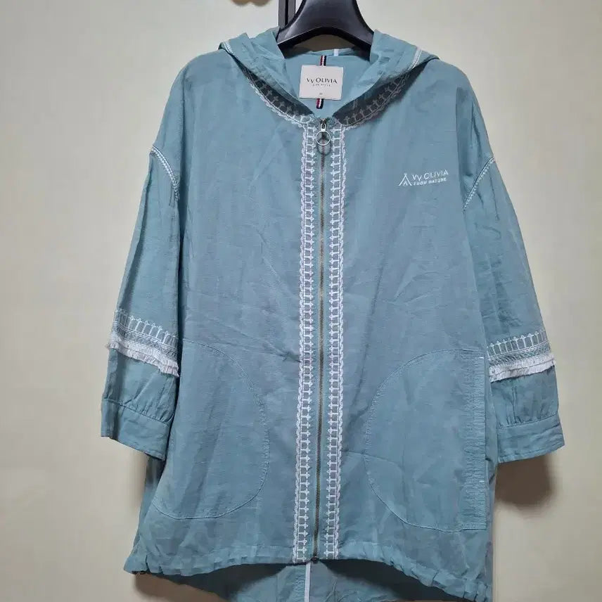 [BUNJANG] VV Olivia Mint Hooded Zip-up Jacket / VV OLIVIA 후드 집업 95 민트    소매8부정도