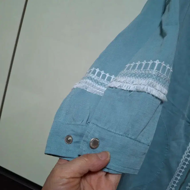 [BUNJANG] VV Olivia Mint Hooded Zip-up Jacket / VV OLIVIA 후드 집업 95 민트    소매8부정도