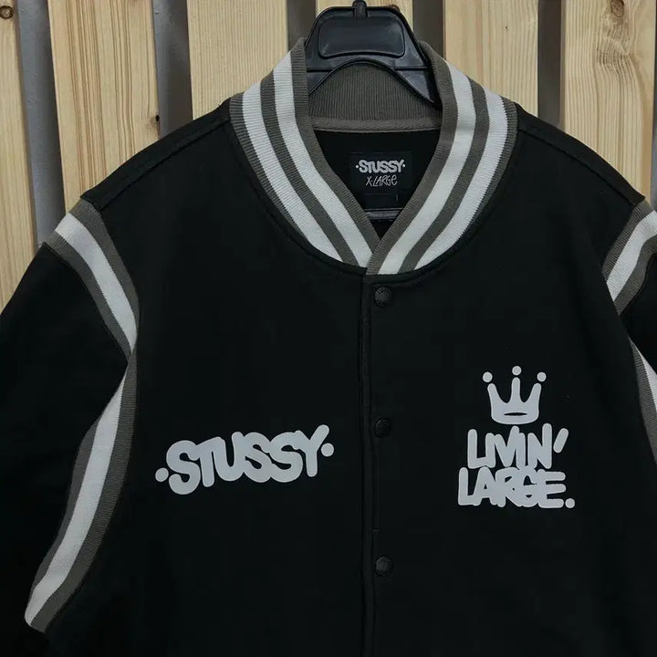 [BUNJANG] (XL) 스투시 블랙 스타디움 자켓 / (XL) 스투시 블랙 스타디움 자켓