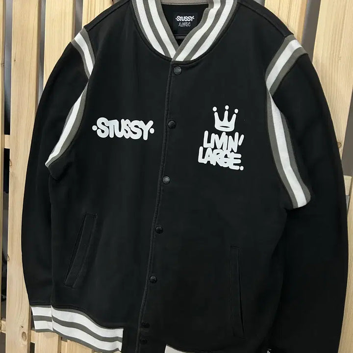 [BUNJANG] (XL) 스투시 블랙 스타디움 자켓 / (XL) 스투시 블랙 스타디움 자켓