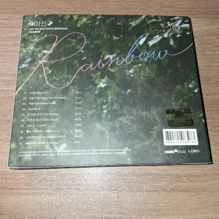 [BUNJANG] GFRIEND Rainbow Summer Rain Album / 여자친구 rainbow  여름비 앨범