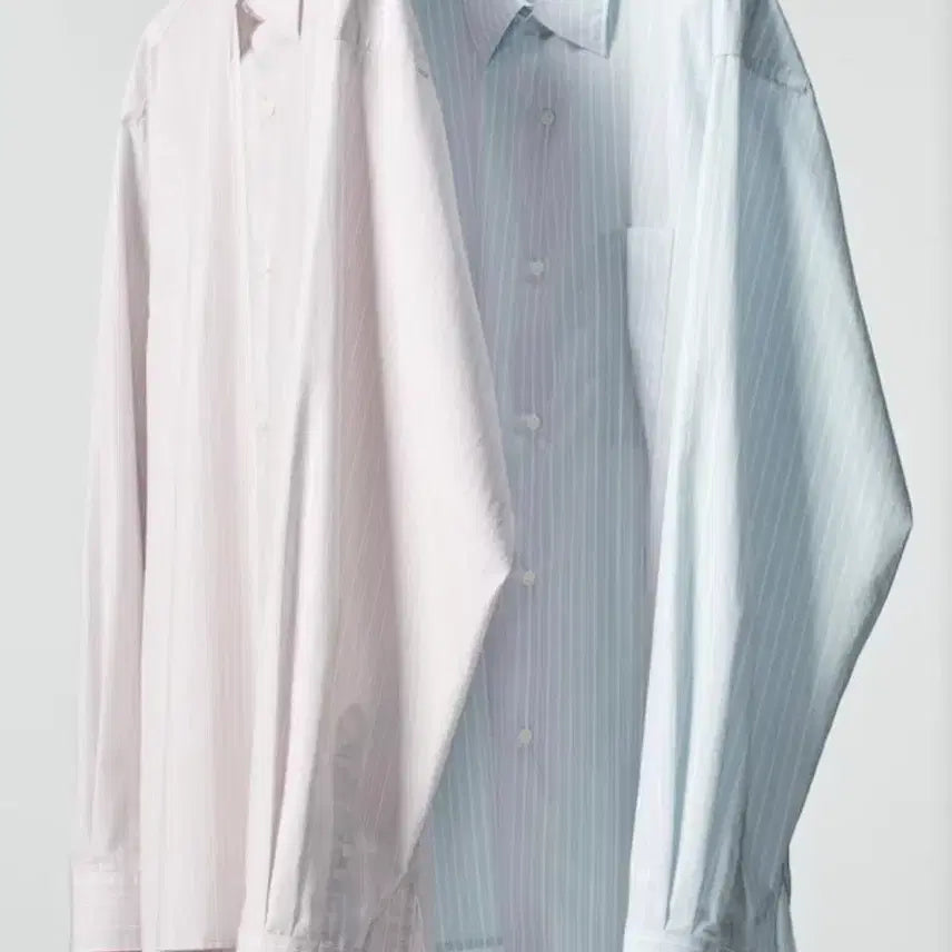 [BUNJANG] Uniqlo Broadcloth Oversized Stripe Shirt (Blue, L) / 유니클로 스트라이프 셔츠 브로드클로스오버사이즈셔츠 블루 L사이즈