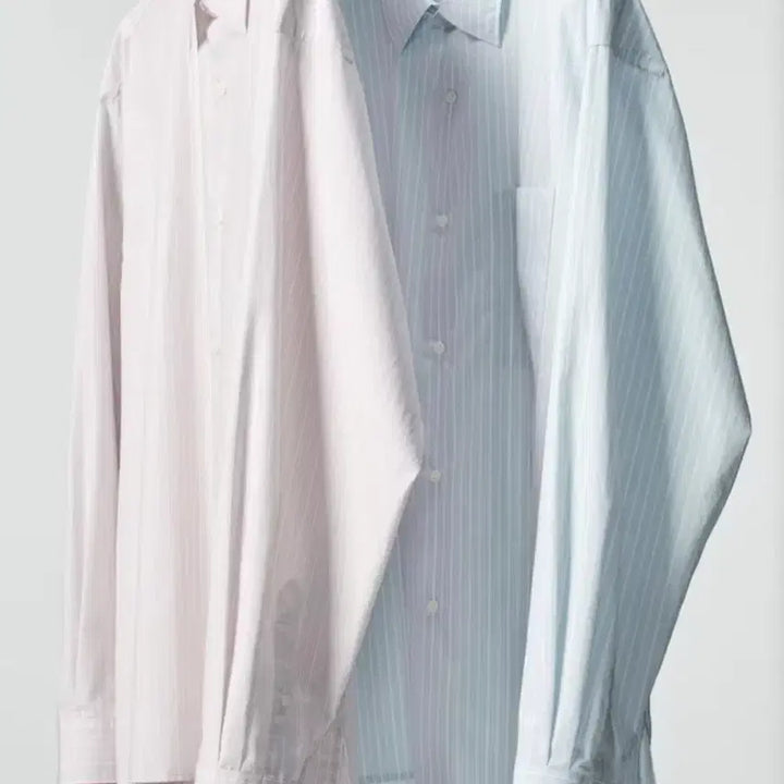 [BUNJANG] Uniqlo Broadcloth Oversized Stripe Shirt (Blue, L) / 유니클로 스트라이프 셔츠 브로드클로스오버사이즈셔츠 블루 L사이즈
