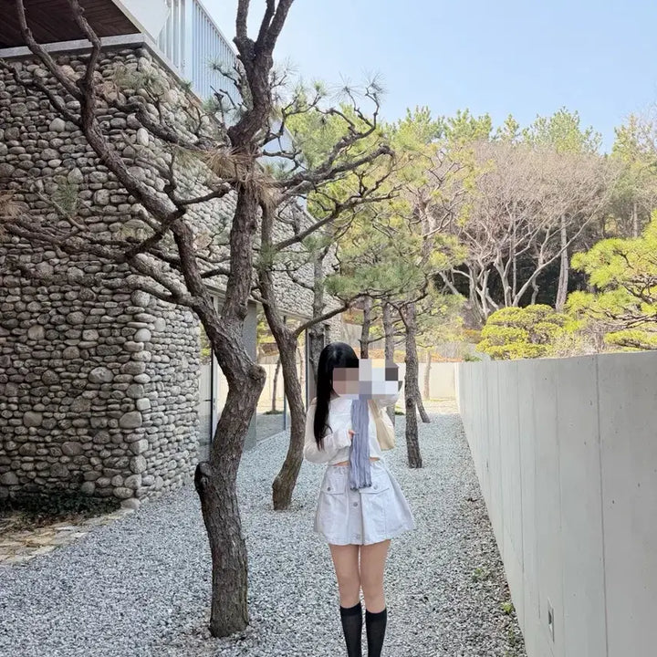 [BUNJANG] 한섬 시스템 데님 스커트 치마바지 / 한섬 시스템 데님 스커트 치마바지