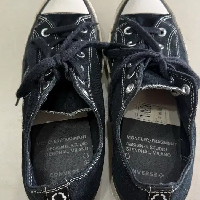 [SOLD OUT] [265] 컨버스 x 몽클레르 x 프라그먼트 척 70 로우 블랙