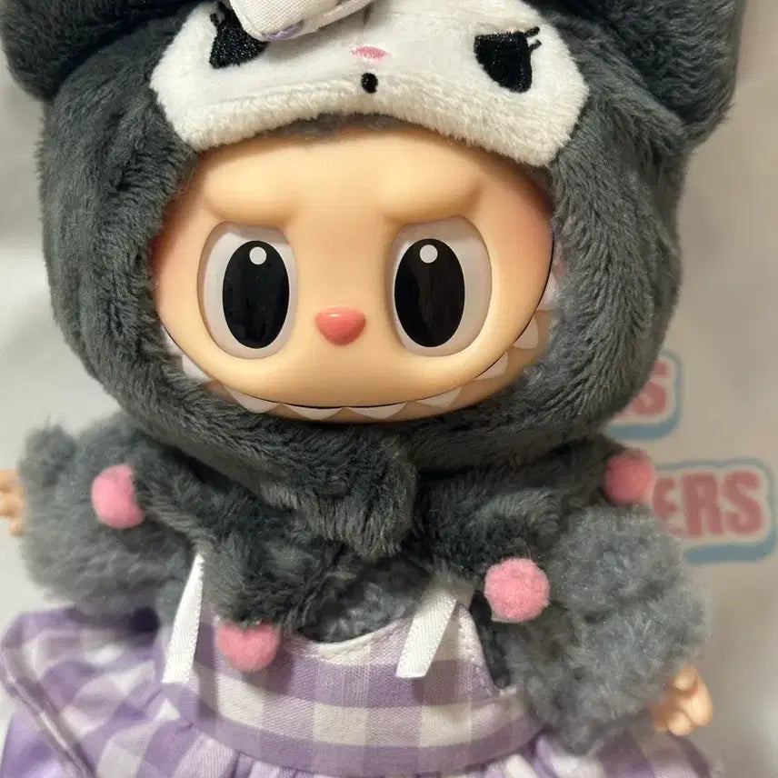 [BUNJANG] Pop Mart Sanrio Kuromi Labubu Doll Keyring / 정품 새상품) 팝마트 산리오 쿠로미 라부부 인형키링 단순개봉