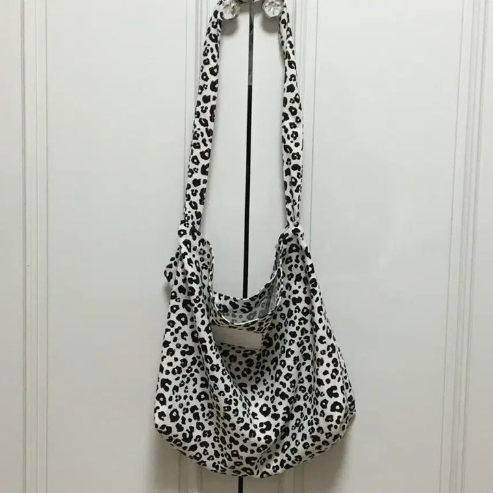 [BUNJANG] The Green Lab Leopard Print Eco Bag (Ivory) / 더 그린 랩 호피 에코백(아이보리)