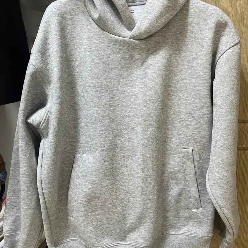 [BUNJANG] Uniqlo Sweat Oversized Full-Parka Hoodie Gray S Size / 유니클로 스웨트오버사이즈풀파카 후드티 그레이 s사이즈