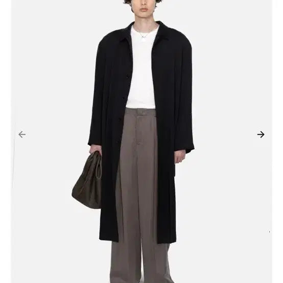 [SOLD OUT] 아모멘토 cupro 오버사이즈 블랙 트렌치코트