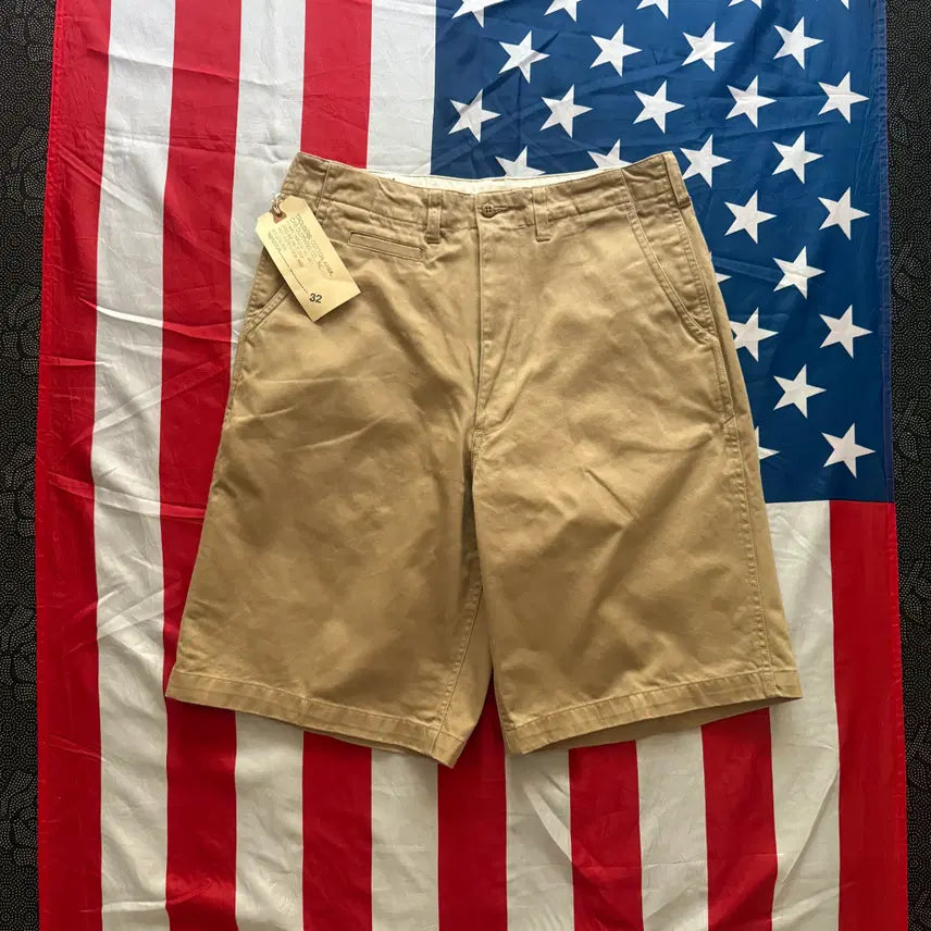 [BUNJANG] 90s Cap Clothing Chino Officer Shorts / [32] 90s 캡클로딩 치노 오피서 반바지