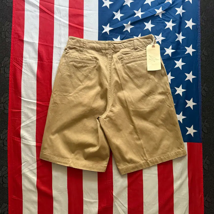 [BUNJANG] 90s Cap Clothing Chino Officer Shorts / [32] 90s 캡클로딩 치노 오피서 반바지